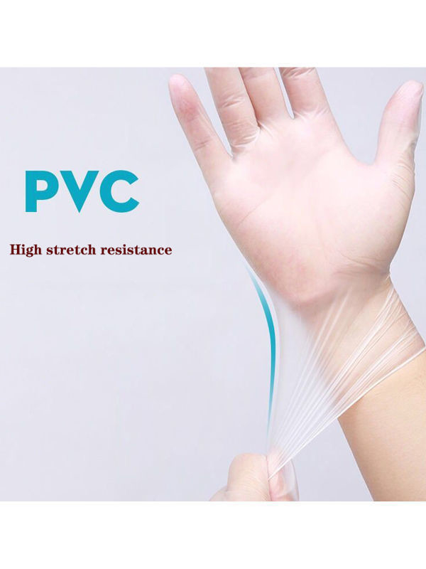 Food Grade Powder Free Disposable Vinyl Gloves PVC Material