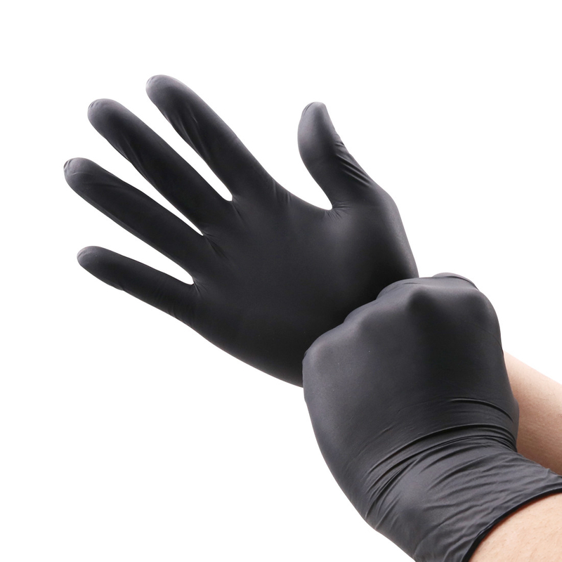 100 Pieces Of Disposable Nitrile Gloves, Latex Free Environmentally Friendly And Harmless